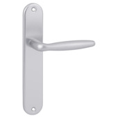 Deurkrukset Lyon blindschild aluminium