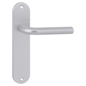 OK deurkruk set ovaal blind schild aluminium