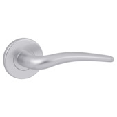 Gamma deurkruk set Palermo rond rozet aluminium