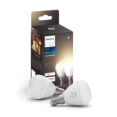 Philips Hue White duopack LED kogellamp E14 5,5W