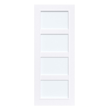 Arne & Bodil binnendeur ABB102 satijnglas - extra wit afgelakt - glaslat extra wit