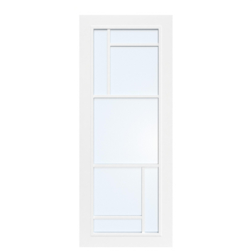 Arne & Bodil binnendeur ABD509 blank glas - wit afgelakt - glaslat wit