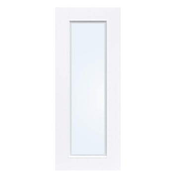 Arne & Bodil binnendeur ABD20 blank glas met matte rand - extra wit afgelakt