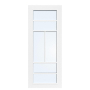 Arne & Bodil binnendeur ABD507 blank glas - wit afgelakt - glaslat wit