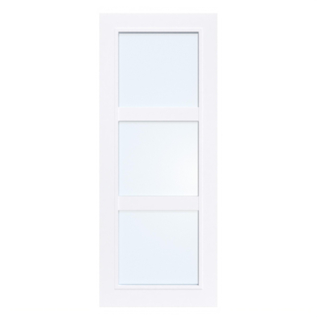 Arne & Bodil binnendeur ABB105 blank glas - extra wit afgelakt - glaslat extra wit