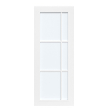 Arne & Bodil binnendeur ABD504 satijnglas - wit afgelakt - glaslat wit