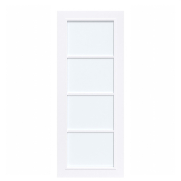 Arne & Bodil binnendeur ABD524 satijnglas - extra wit afgelakt - glaslat extra wit