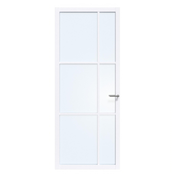 Arne & Bodil binnendeur ABE106 blank glas - extra wit afgelakt