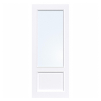 Arne & Bodil binnendeur ABT103 blank glas - extra wit afgelakt