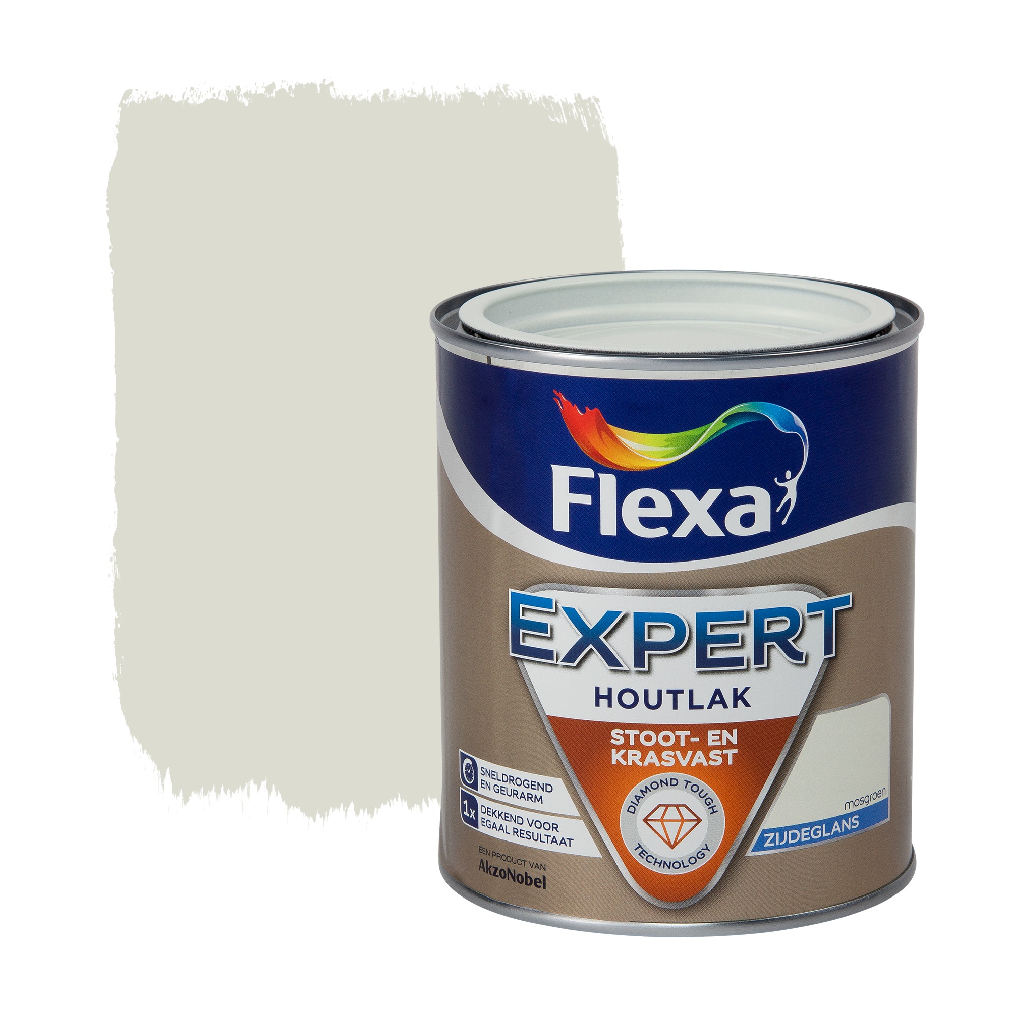 Flexa Expert Lak Mosgroen Zijdeglans 750 Ml flexa kopen in de aanbieding