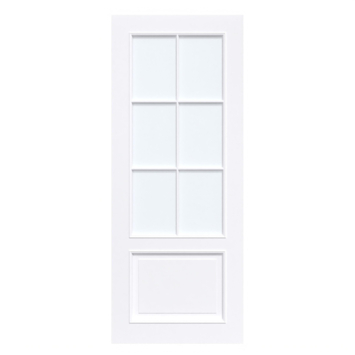 Arne & Bodil binnendeur ABT113 satijnglas - extra wit afgelakt