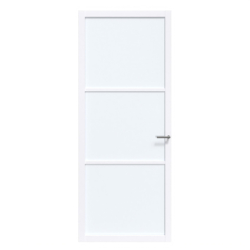 Arne & Bodil binnendeur ABE101 satijnglas - extra wit afgelakt