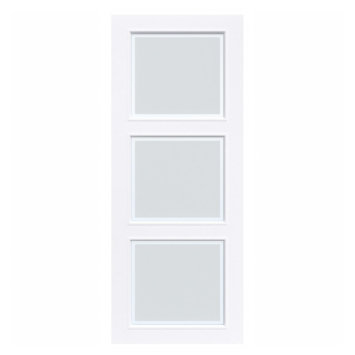 Arne & Bodil binnendeur ABD26 mat glas met blanke rand - extra wit afgelakt