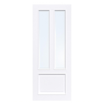 Arne & Bodil binnendeur ABT107 blank facetglas - extra wit afgelakt