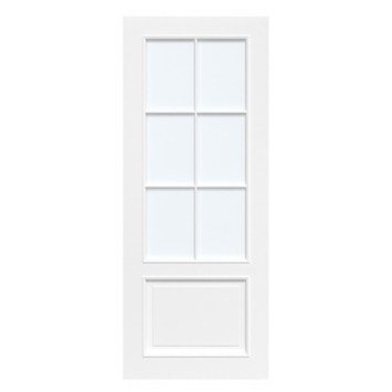 Arne & Bodil binnendeur ABT113 satijnglas - wit afgelakt