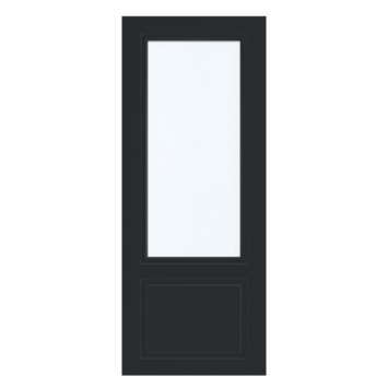 Arne & Bodil binnendeur ABT304 satijnglas - diep zwart afgelakt