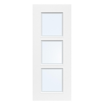 Arne & Bodil binnendeur ABD21 blank glas met matte rand - wit afgelakt