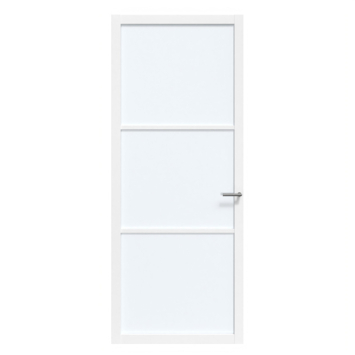 Arne & Bodil binnendeur ABE101 satijnglas - wit afgelakt