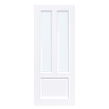 Arne & Bodil binnendeur ABT107 mat facetglas - extra wit afgelakt