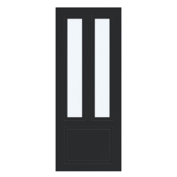 Arne & Bodil binnendeur ABT321 satijnglas - diep zwart afgelakt