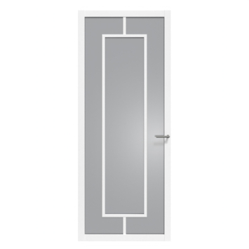 Arne & Bodil binnendeur ABE108 rook glas - wit afgelakt