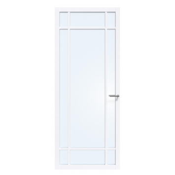 Arne & Bodil binnendeur ABE107 blank glas - extra wit afgelakt