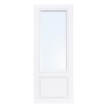 Arne & Bodil binnendeur ABT304 blank facetglas - extra wit afgelakt