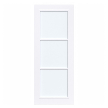 Arne & Bodil binnendeur ABB104 satijnglas - extra wit afgelakt - glaslat extra wit