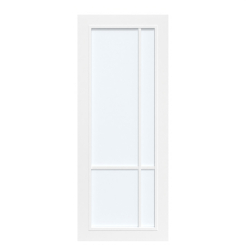 Arne & Bodil binnendeur ABD521 satijnglas - wit afgelakt - glaslat wit