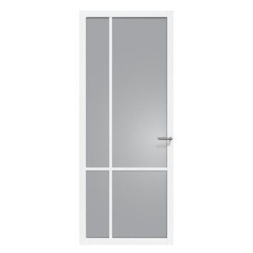 Arne & Bodil binnendeur ABE103 rook glas - wit afgelakt