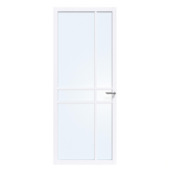 Arne & Bodil binnendeur ABE105 blank glas - extra wit afgelakt