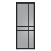 Arne & Bodil binnendeur ABE105 rook glas - diep zwart afgelakt