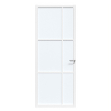 Arne & Bodil binnendeur ABE106 satijnglas - wit afgelakt