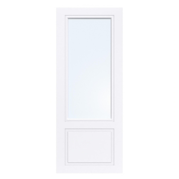 Arne & Bodil binnendeur ABT304 blank glas - extra wit afgelakt
