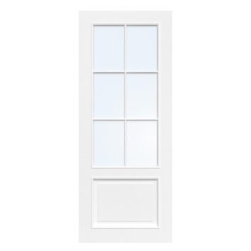 Arne & Bodil binnendeur ABT113 blank glas - wit afgelakt