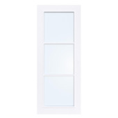 Arne & Bodil binnendeur ABB104 blank glas - extra wit afgelakt - glaslat extra wit