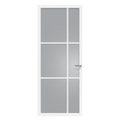 Arne & Bodil binnendeur ABE106 rook glas - wit afgelakt