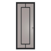 Arne & Bodil binnendeur ABE108 brons glas - diep zwart afgelakt