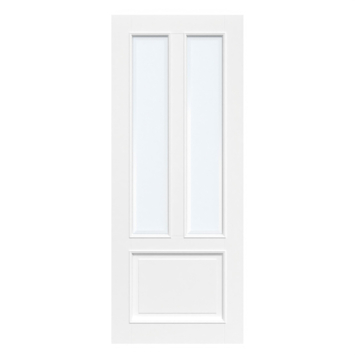 Arne & Bodil binnendeur ABT107 mat facetglas - wit afgelakt