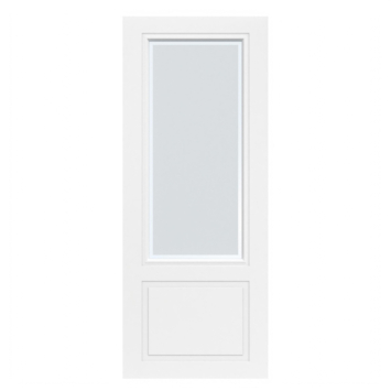 Arne & Bodil binnendeur ABT304 mat glas met blanke rand - wit afgelakt