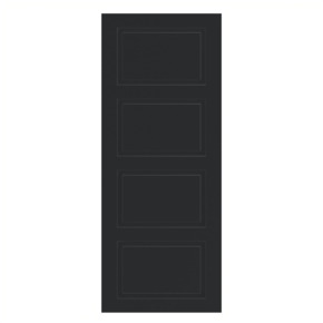 Arne & Bodil binnendeur ABT307 diep zwart afgelakt