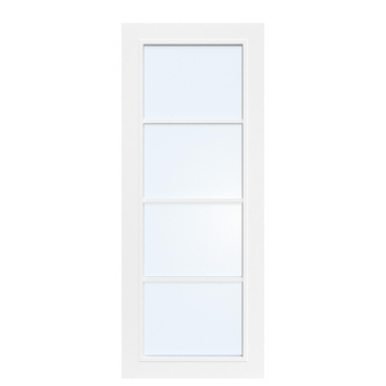 Arne & Bodil binnendeur ABD524 blank glas - wit afgelakt - glaslat wit