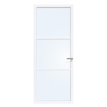 Arne & Bodil binnendeur ABE101 blank glas - extra wit afgelakt