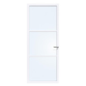 Arne & Bodil binnendeur ABE101 blank glas - extra wit afgelakt