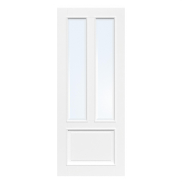 Arne & Bodil binnendeur ABT107 blank facetglas - wit afgelakt