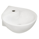 Marho Selia hoekfontein druppelvorm glans wit keramiek