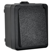 Handson Stopcontact RA Spatwaterdicht Zwart