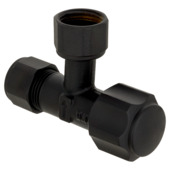 Sanivesk Hoekstopkraan Knel 12mmx3/8"F Zwart