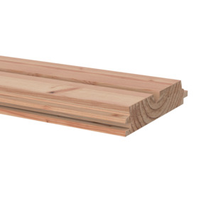 Rhombusprofiel Douglas hout geschaafd 180 x 13,5 x 2,7  cm