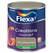 Flexa Creations muurverf camouflage green extra mat 1 liter